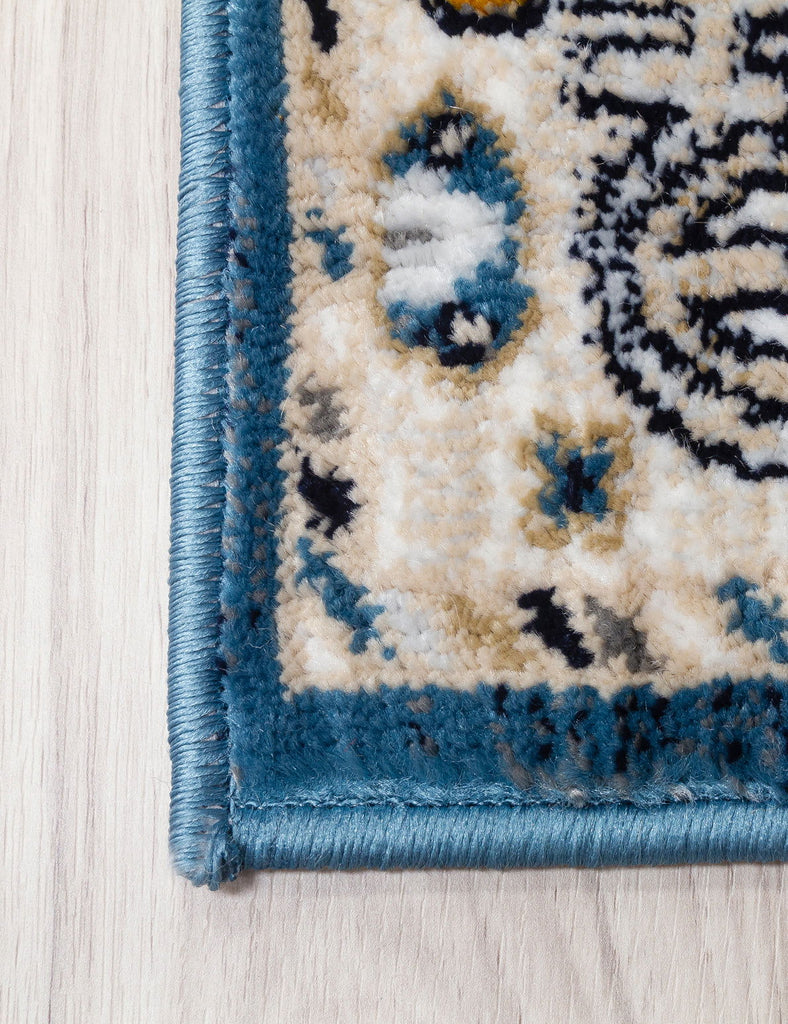 Aziza Katana Rug - Blue - MacCarthys