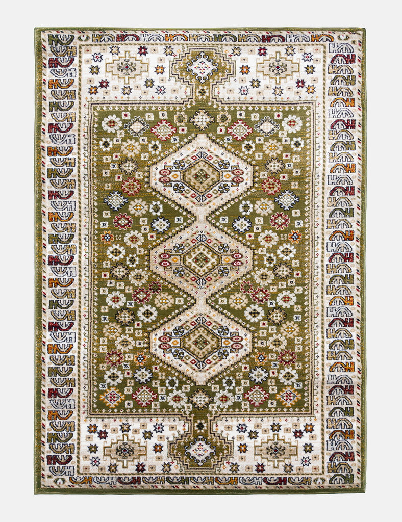 Aziza Katana Rug - Green - MacCarthys