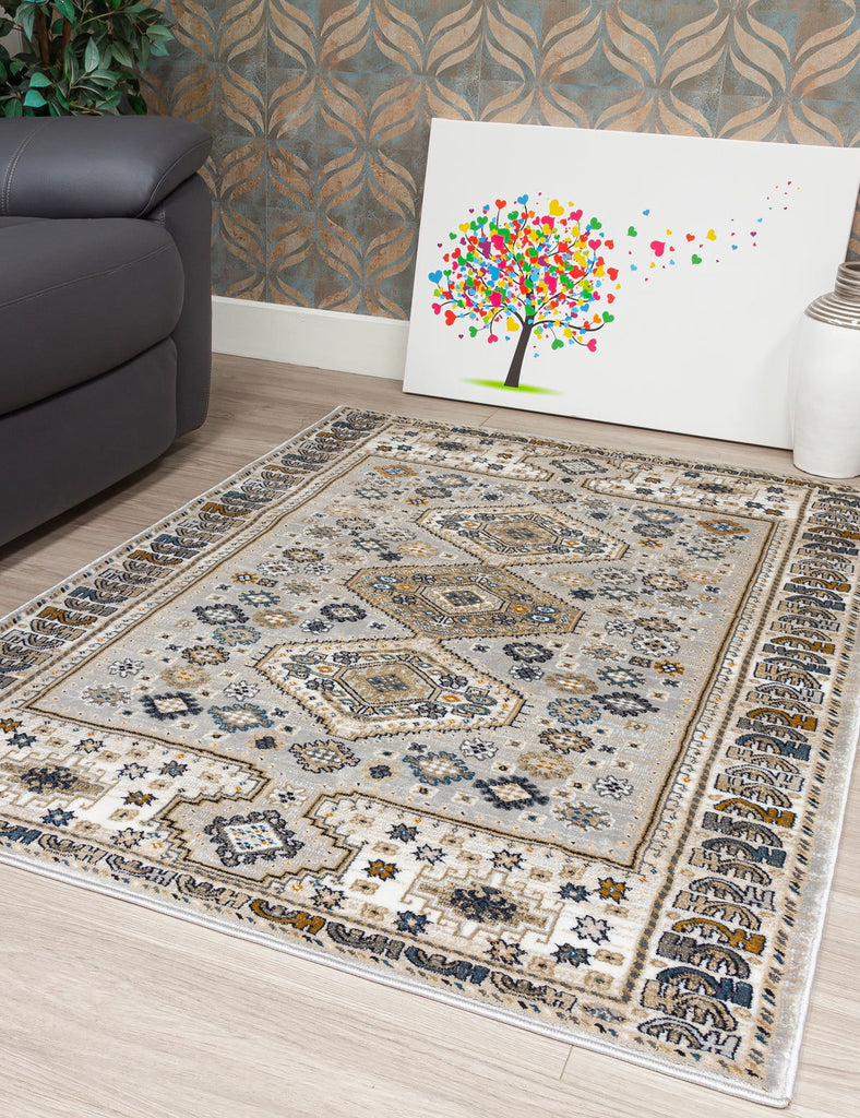 Aziza Katana Rug - Grey - MacCarthys