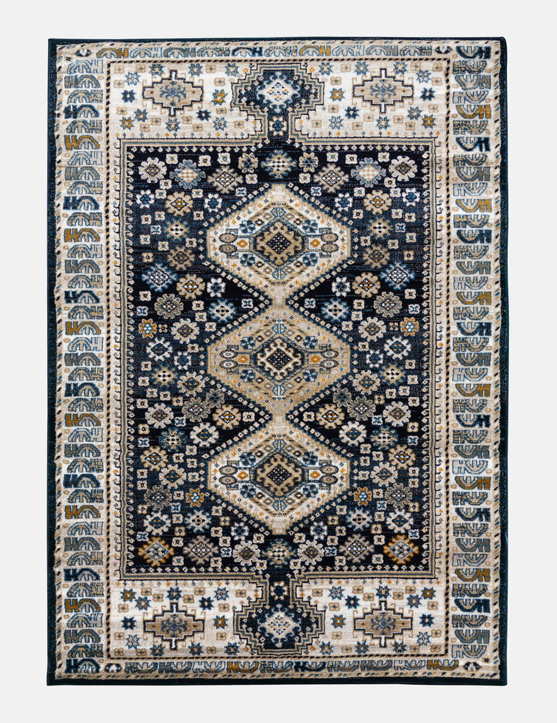 Aziza Katana Rug - Navy - MacCarthys