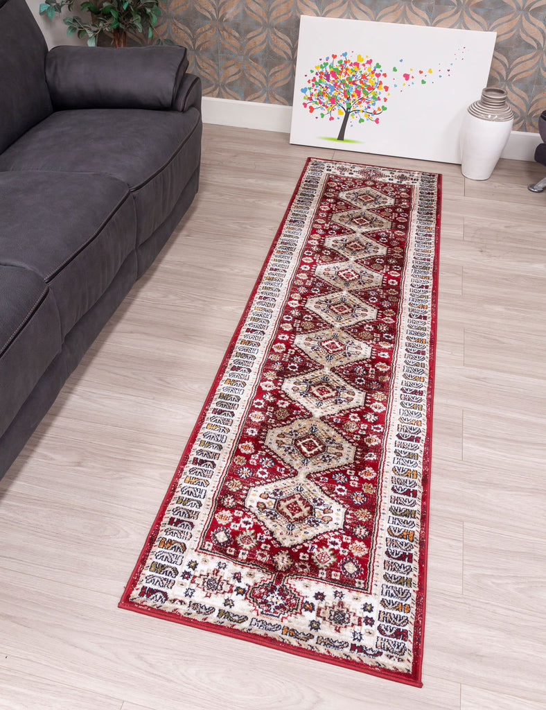 Aziza Katana Rug - Red - MacCarthys