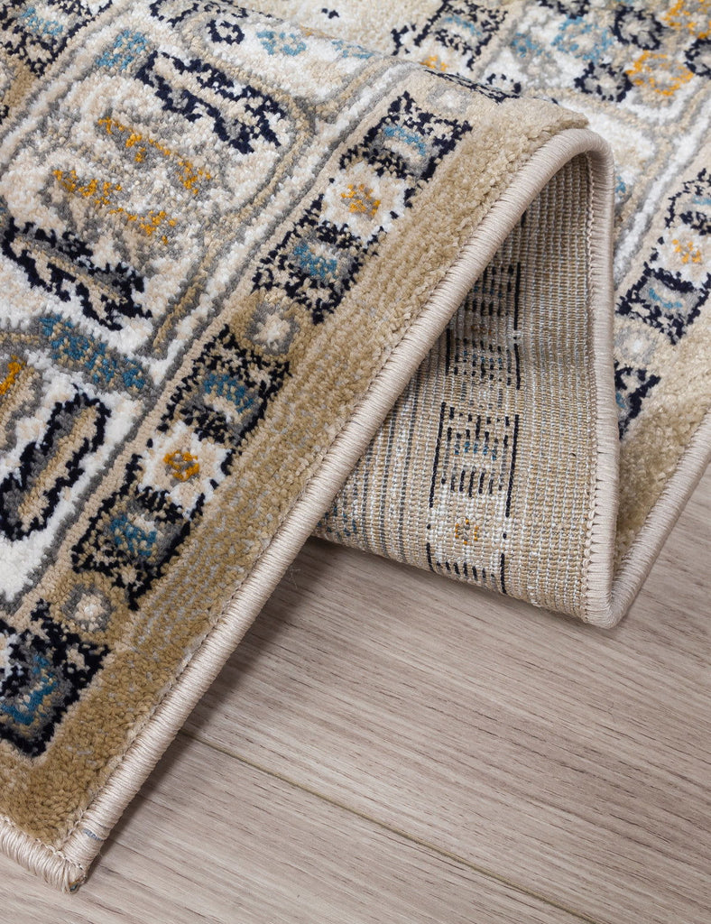 Aziza Medallion Rug - Beige - MacCarthys