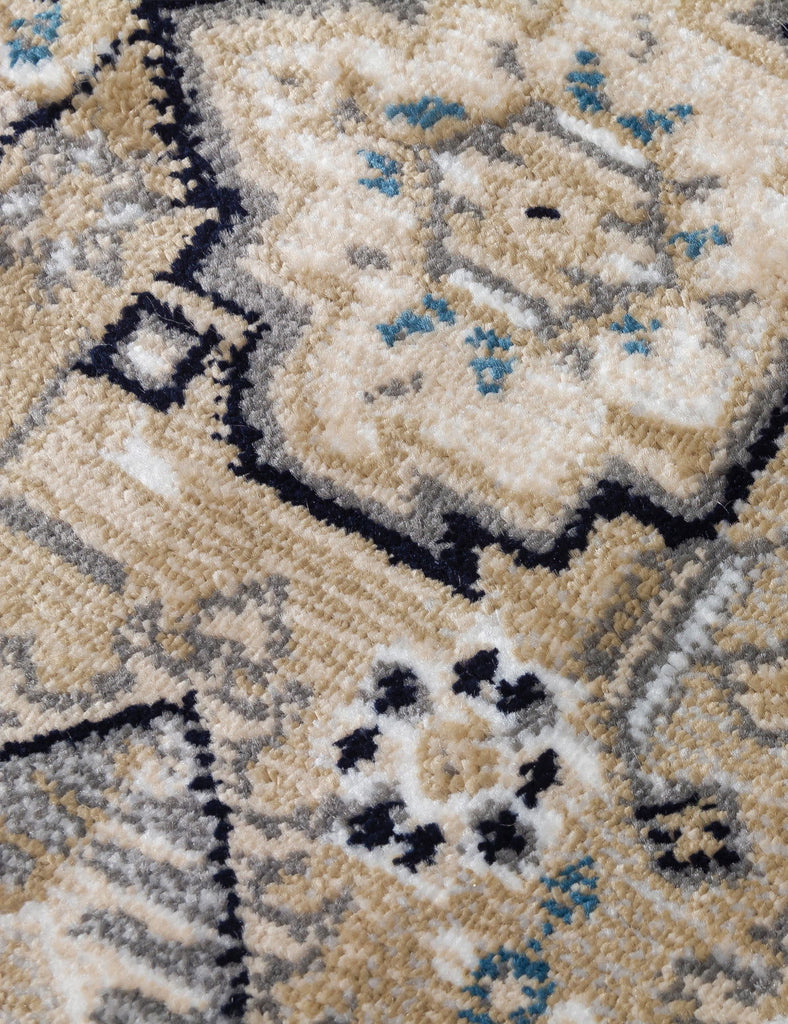 Aziza Medallion Rug - Beige - MacCarthys