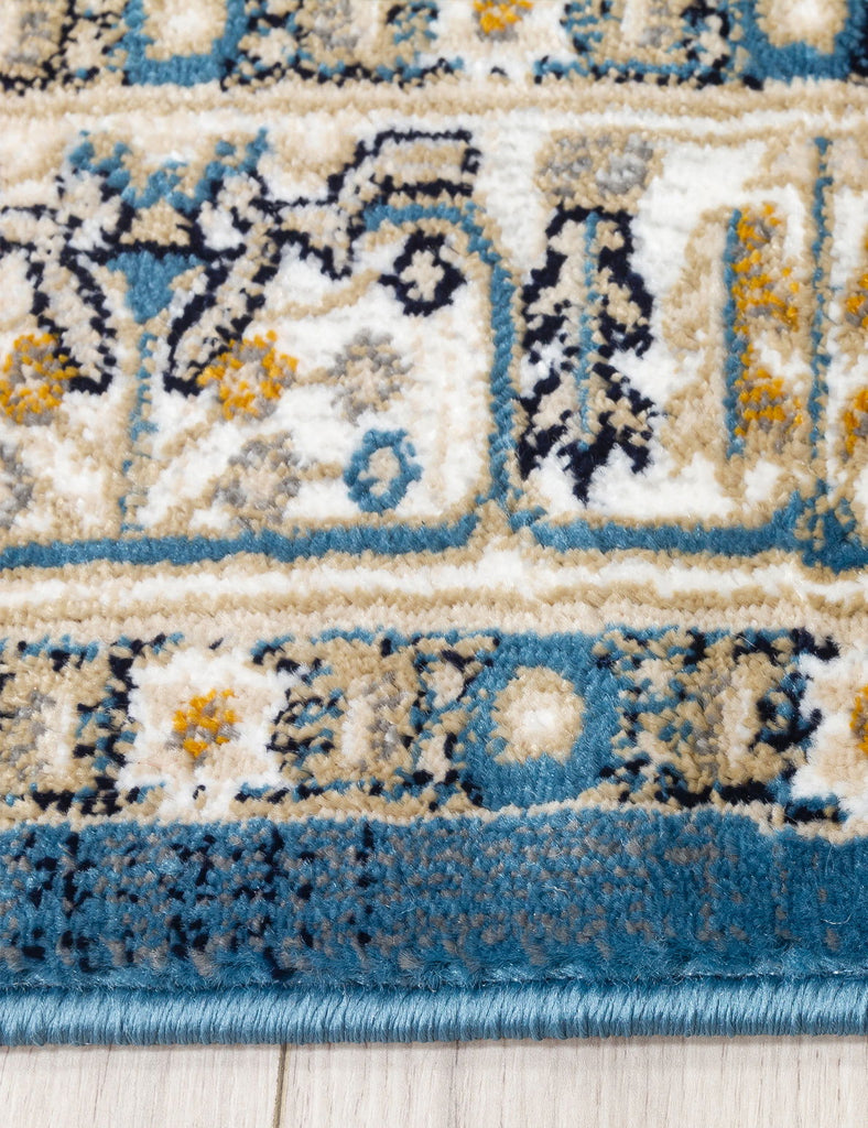 Aziza Medallion Rug - Blue - MacCarthys