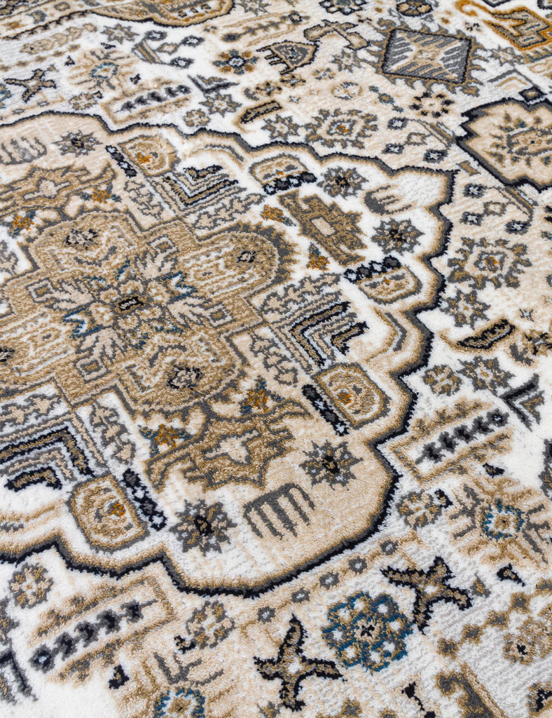 Aziza Medallion Rug - Natural - MacCarthys