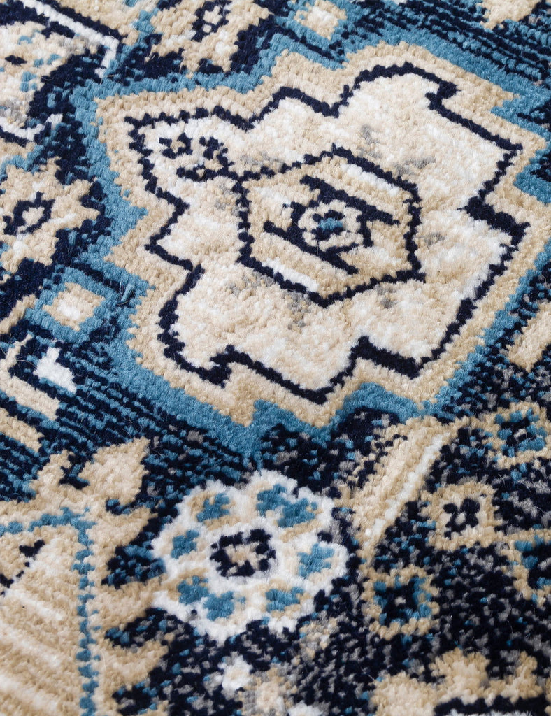 Aziza Medallion Rug - Navy - MacCarthys