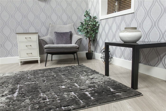 Bellini Mirage Dark Grey/Black Rug - MacCarthys