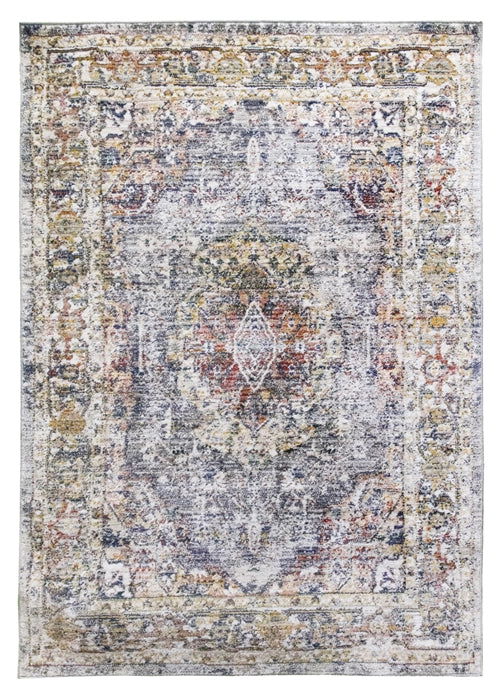 Boho Medallion - Distressed Grey Rug - MacCarthys