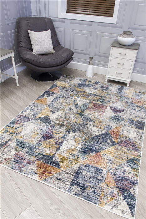 Boho Triad - Multicoloured Abstract Rug - MacCarthys