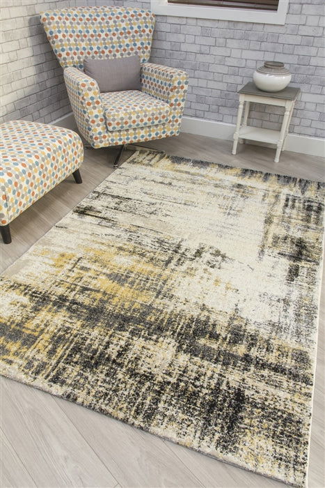 Callisto Accents - Yellow Abstract Rug - MacCarthys