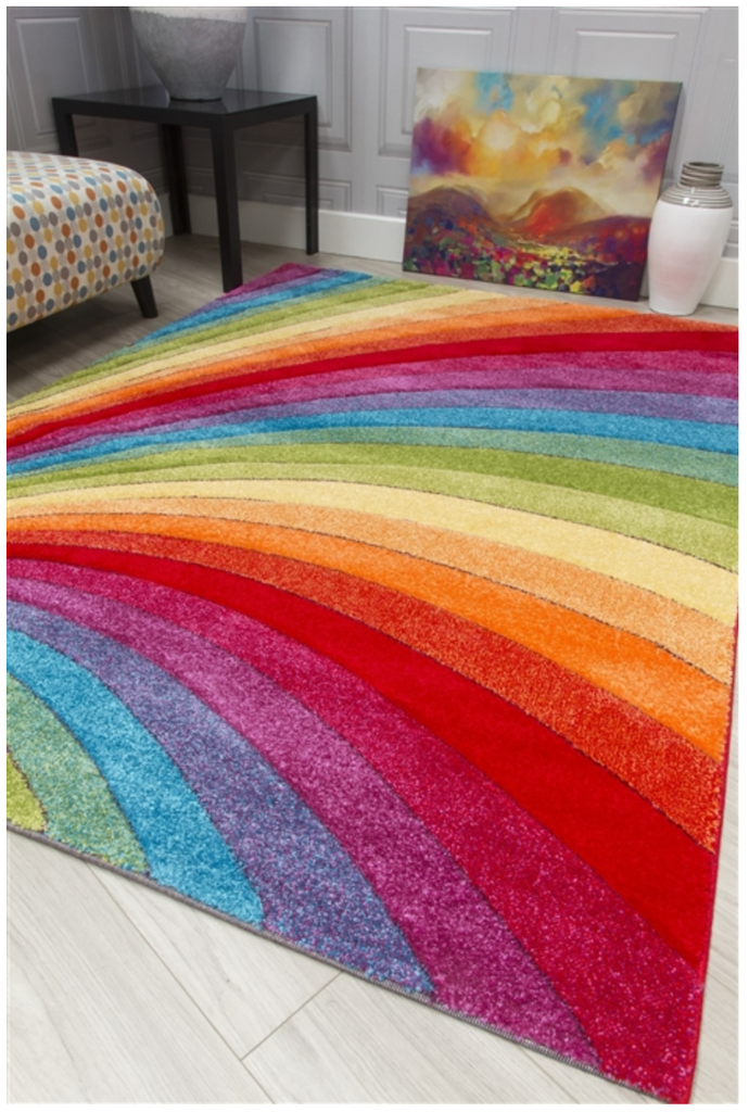 Candy Rainbow Multicolour Rug - MacCarthys