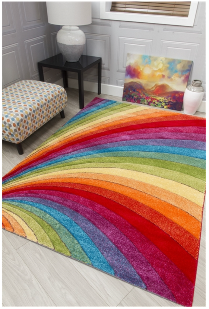 Candy Rainbow Multicolour Rug - MacCarthys