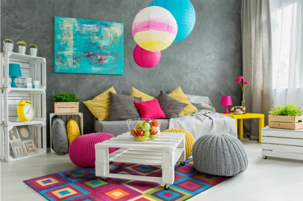 Candy Squares Multicoloured Rug - MacCarthys