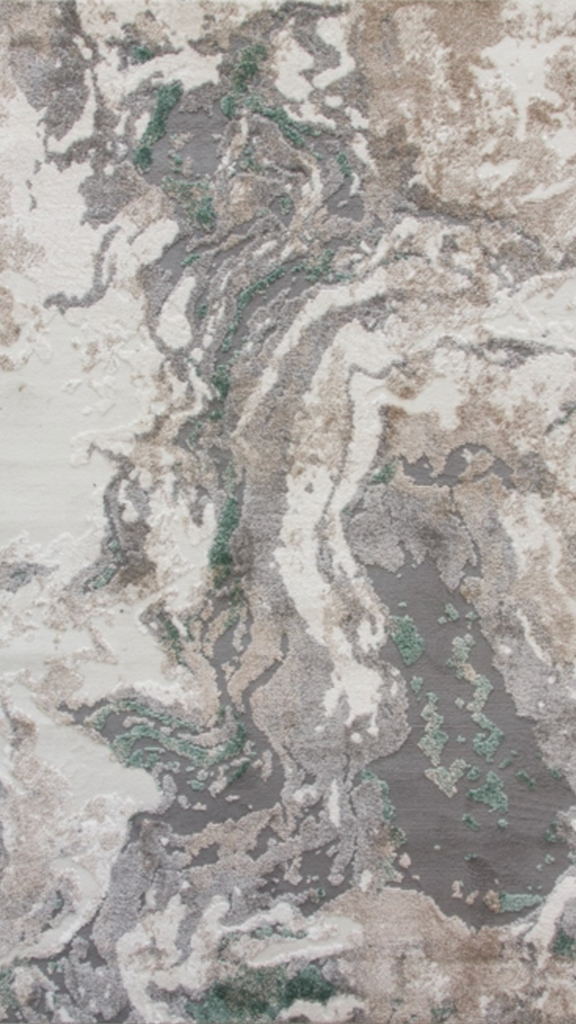 Casino Marble - Green Greige Abstract Rug - MacCarthys