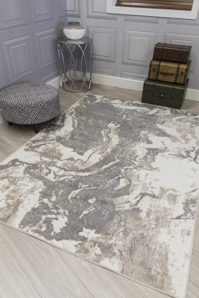 Casino Marble - Greige Abstract Rug - MacCarthys