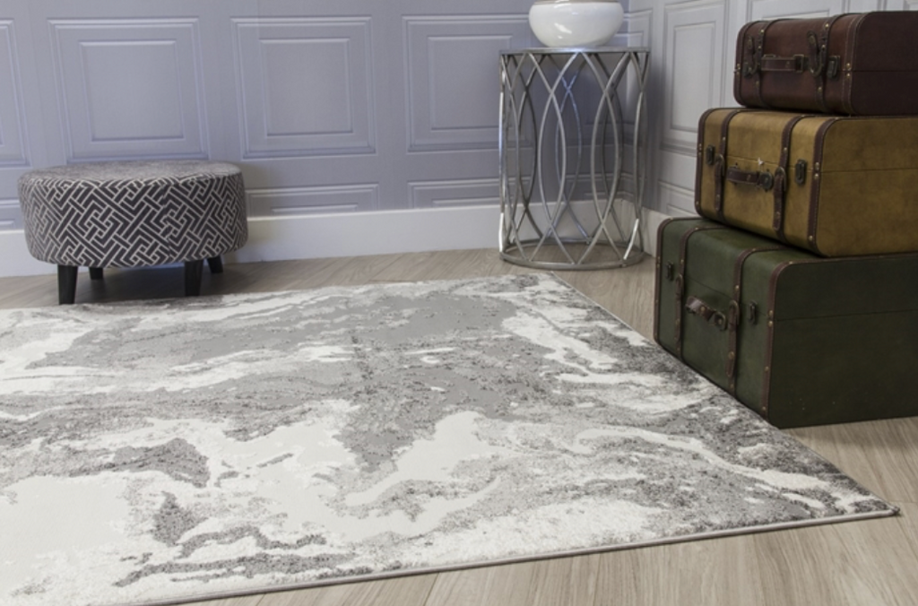 Casino Marble - Grey Abstract Rug - MacCarthys