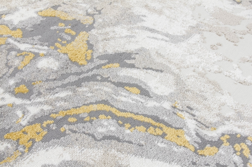 Casino Marble - Ochre Abstract Rug - MacCarthys