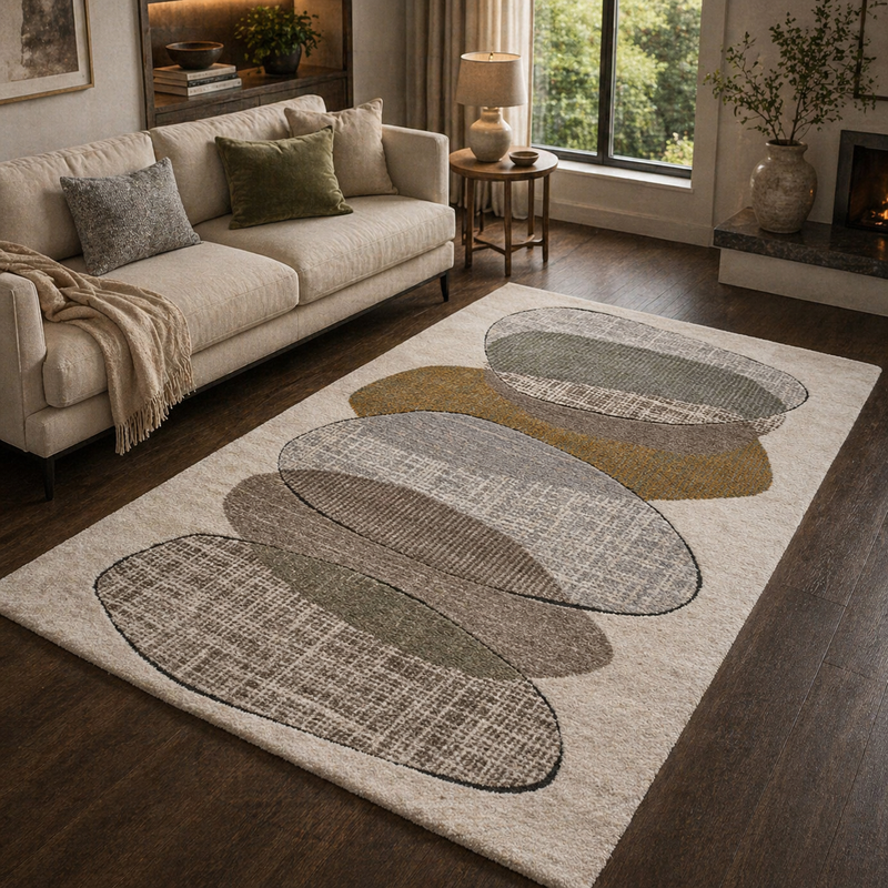 Astoria Dolmen Modern Contemporary Pattern Rug