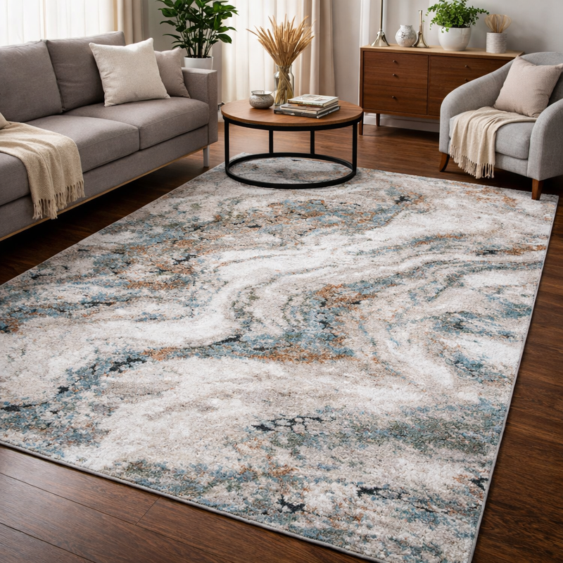Astoria Seascape Multicolor Contemporary Rug