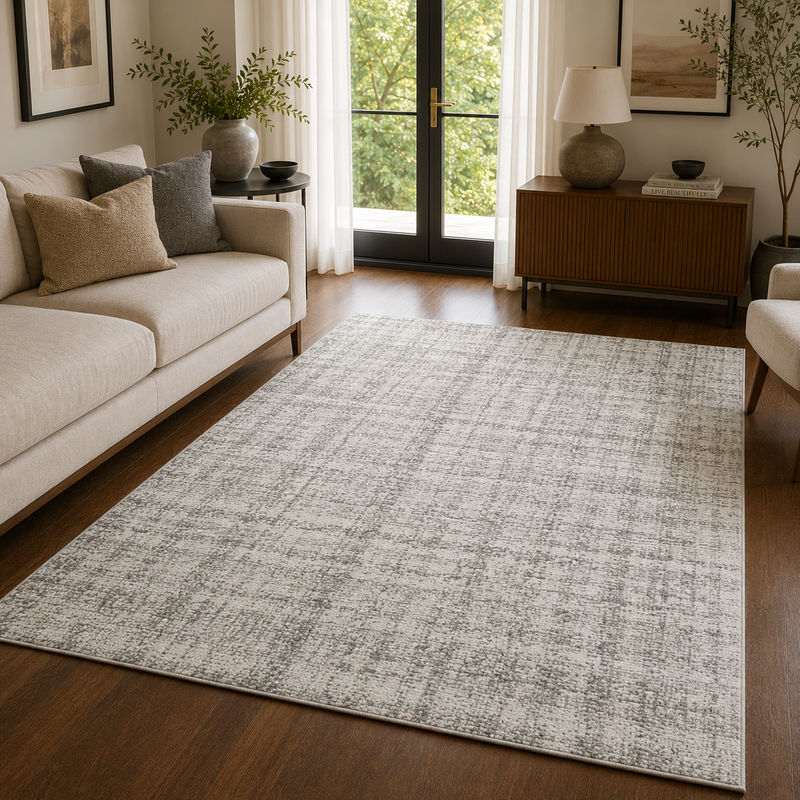 Urco Petra Palmyra Grey & Charcoal Minimal Luxury Contemporary Rug