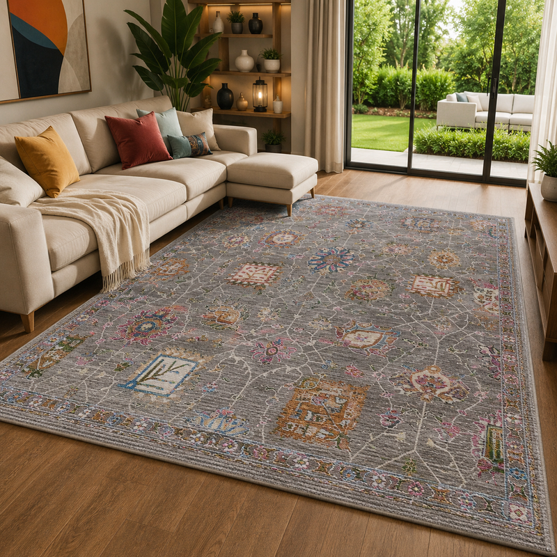 Prestige Sojourn Grey Vintage Oriental Rug