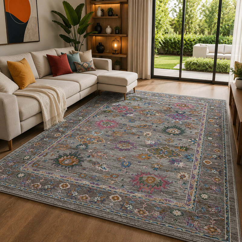 Prestige Sojourn Sierra Grey Vintage Oriental Rug