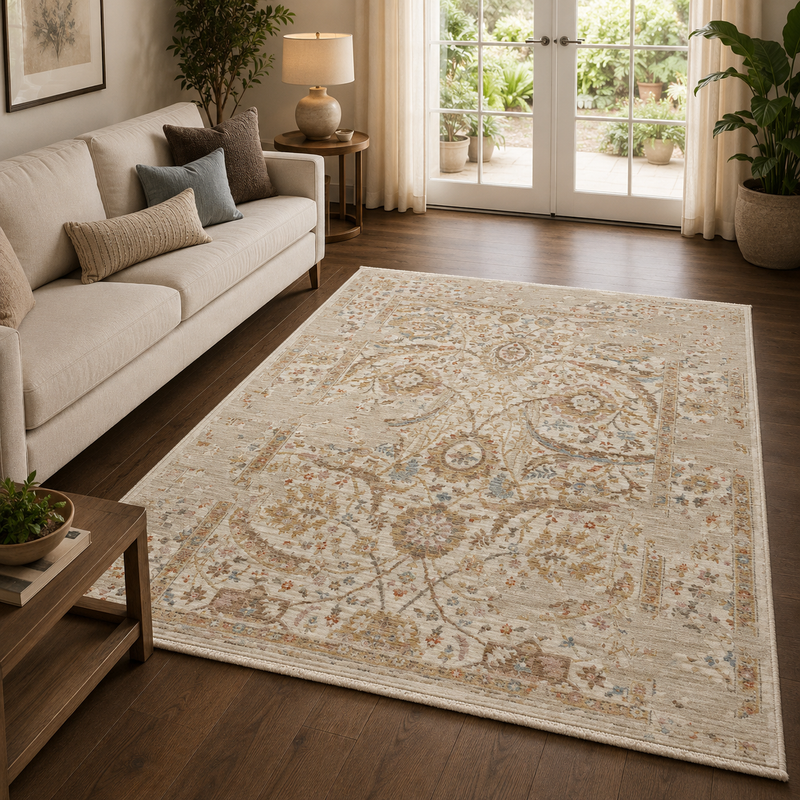 Prestige Parisa Alia Beige & Brown Oriental Vintage Rug