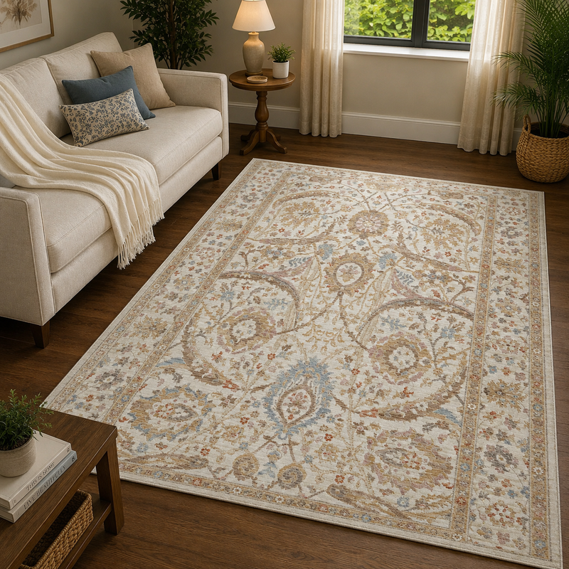 Prestige Viana Alia Beige & Brown Oriental Vintage Rug