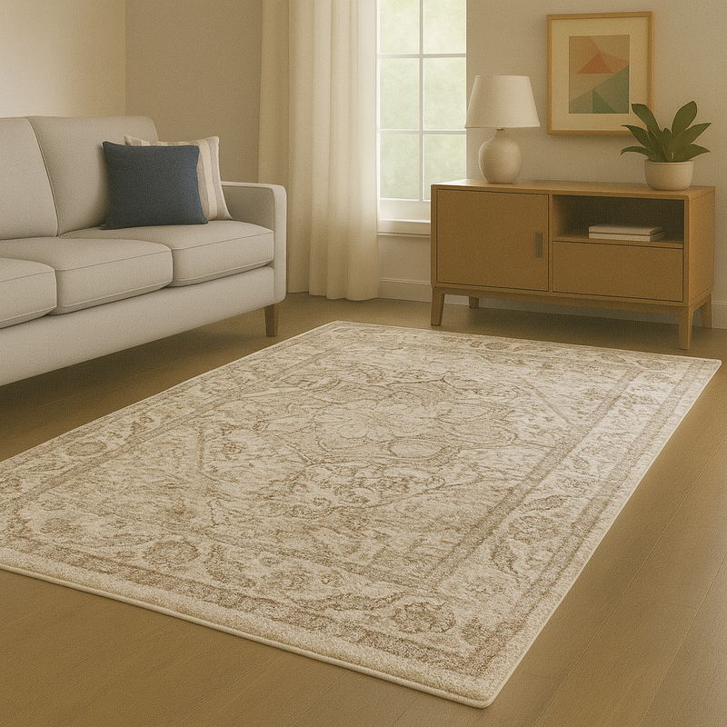 Astoria Yasmin Grey & Brown Oriental Bohemian Rug