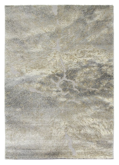 Callisto Mist - Light Grey/ Cream Abstract Rug - MacCarthys