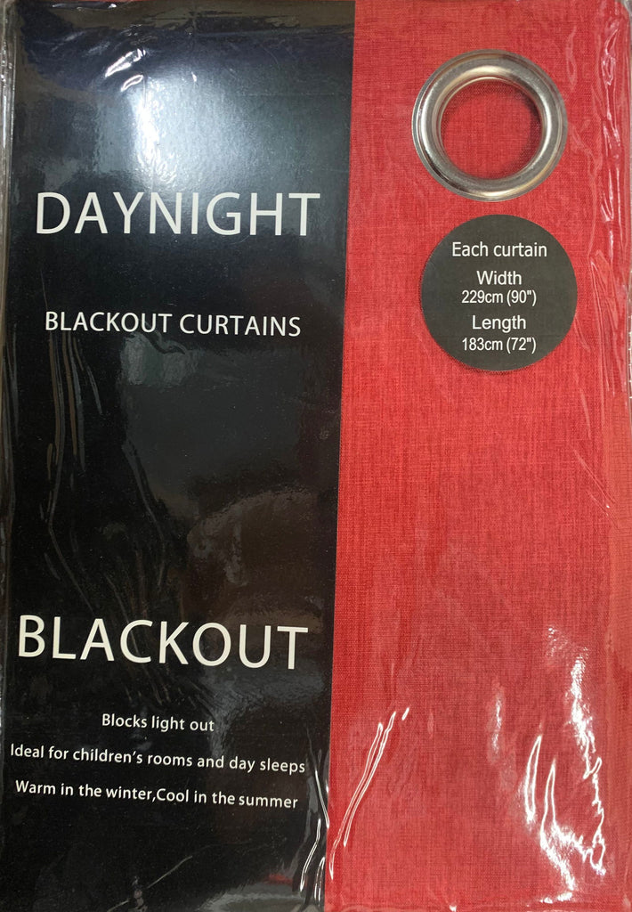 Daynight Blackout Eyelet Ruby Curtains - MacCarthys