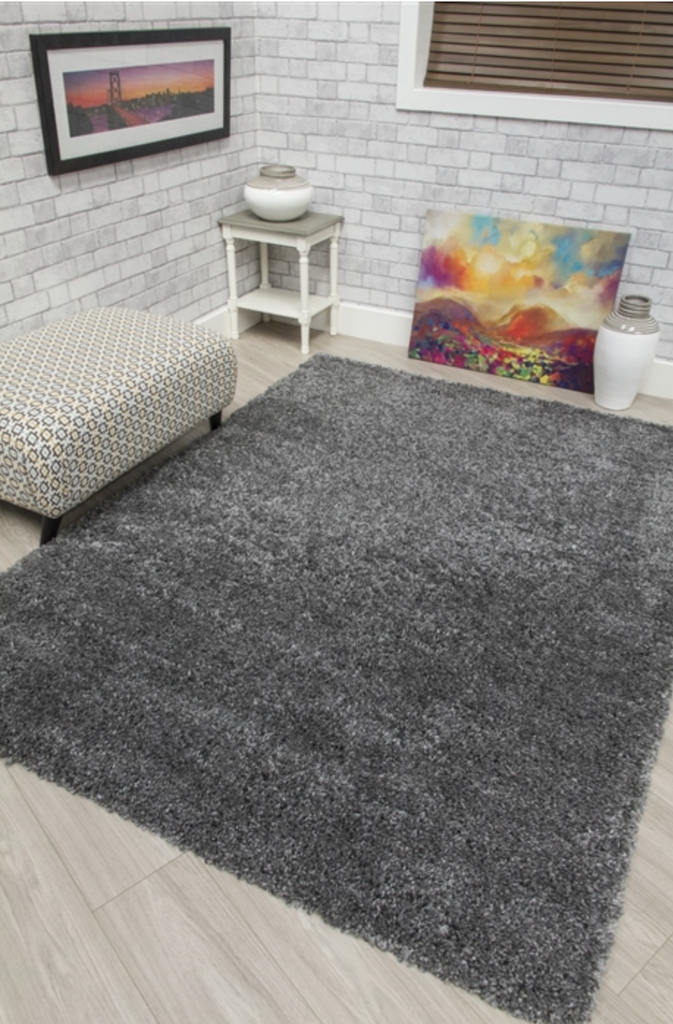 Dreams Shaggy Dark Grey Rug - MacCarthys