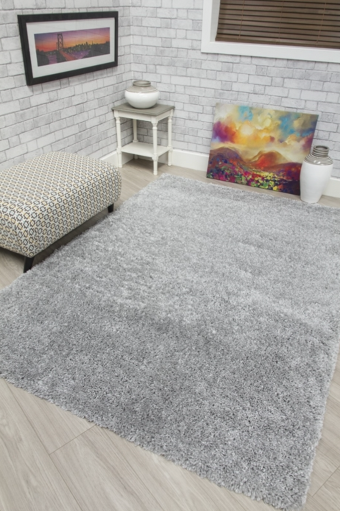 Dreams Shaggy Light Grey Rug - MacCarthys