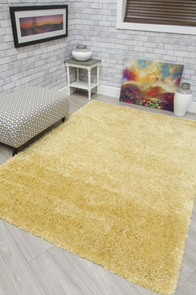 Dreams Shaggy Yellow Rug - MacCarthys