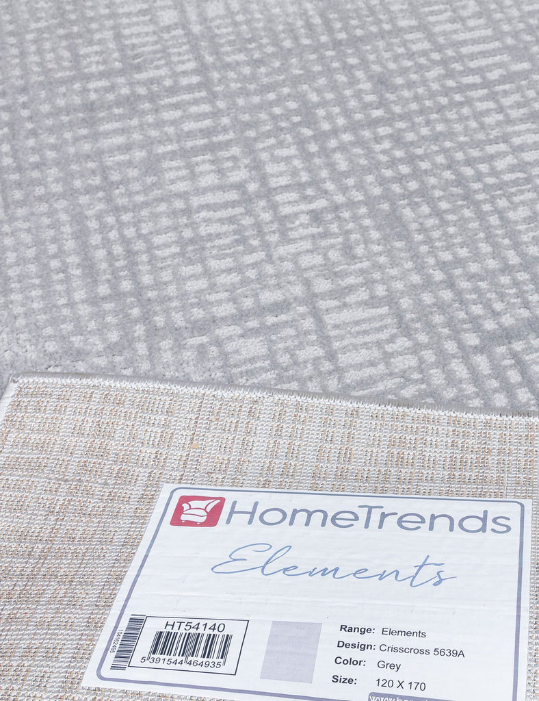 Elements Crisscross Grey Rug - MacCarthys