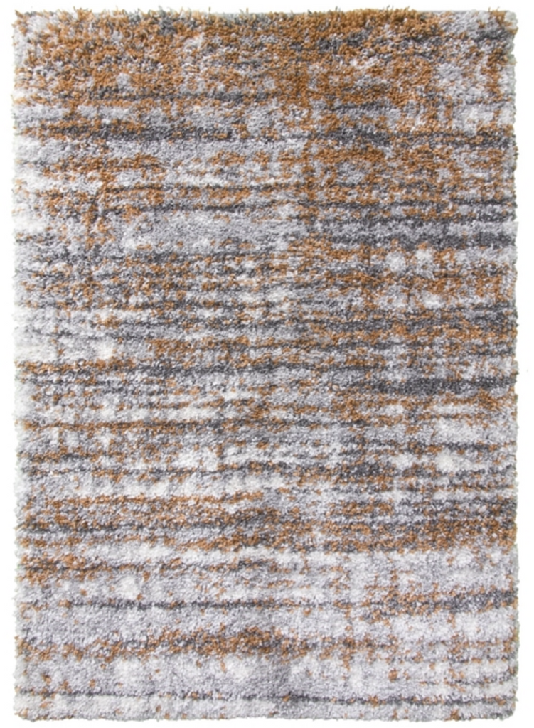 Fantasy Shimmer Orange Shaggy Rug - MacCarthys