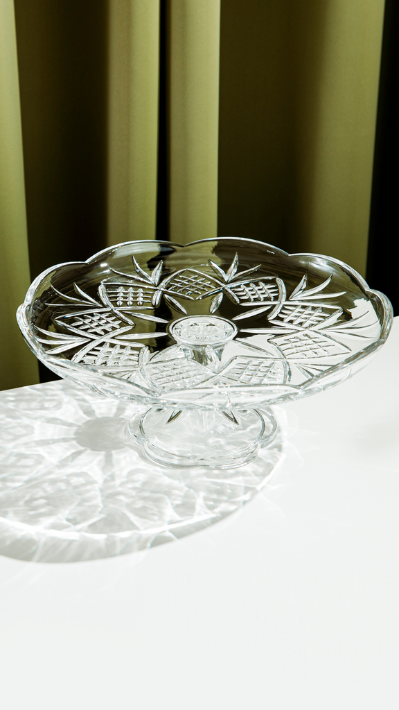 Killarney Crystal Footed Plate - MacCarthys