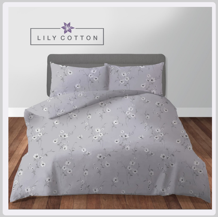 Lily Cotton Sprig Duvet Set - MacCarthys