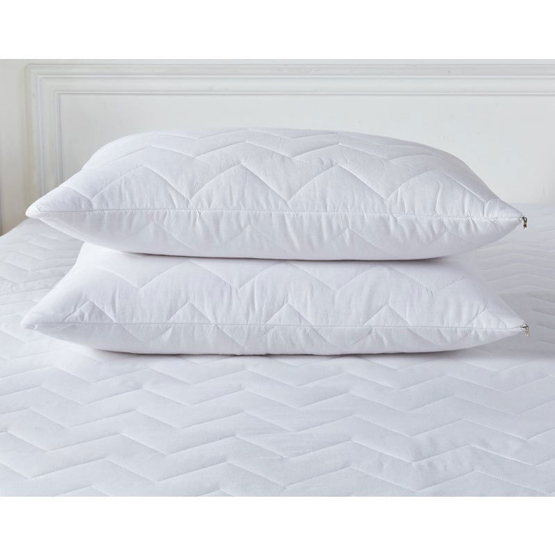 Pair of Quilted Pillow Protectors - MacCarthys