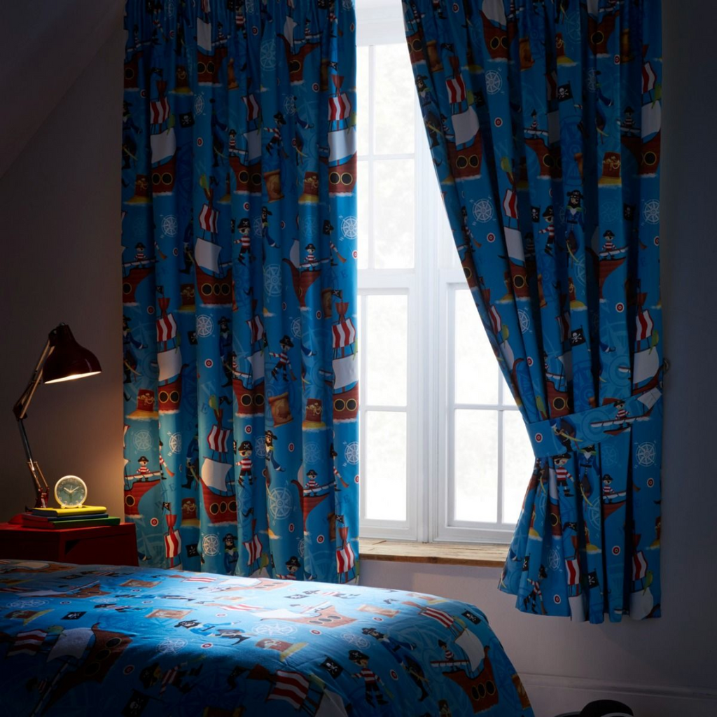 Portfolio Blackout Sea Pirates Curtains | 66x72 inches - MacCarthys