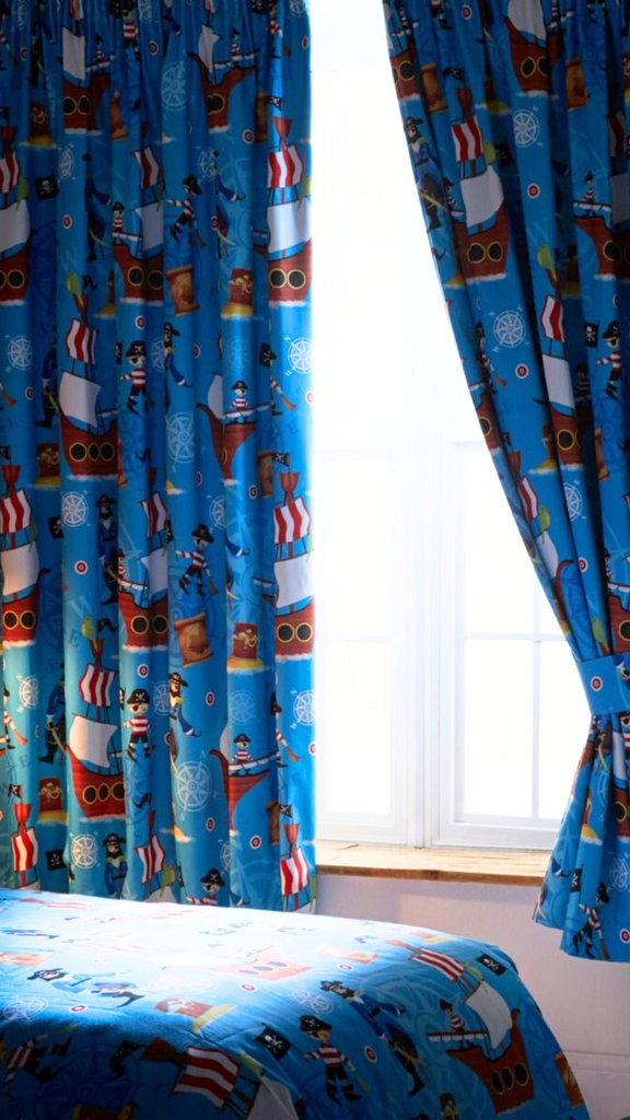 Portfolio Blackout Sea Pirates Curtains | 66x72 inches - MacCarthys