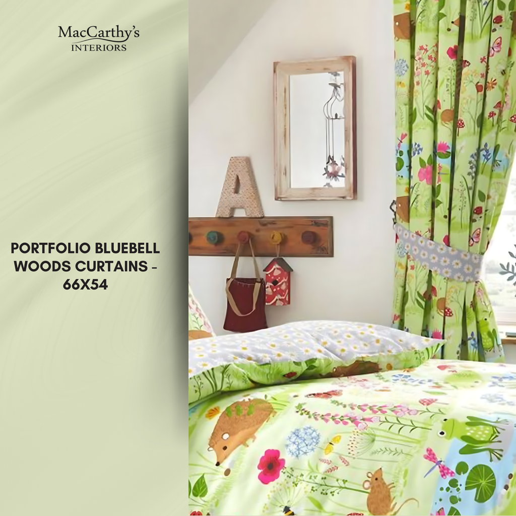 Portfolio Bluebell Woods Curtains | 66x54 Inches - MacCarthys