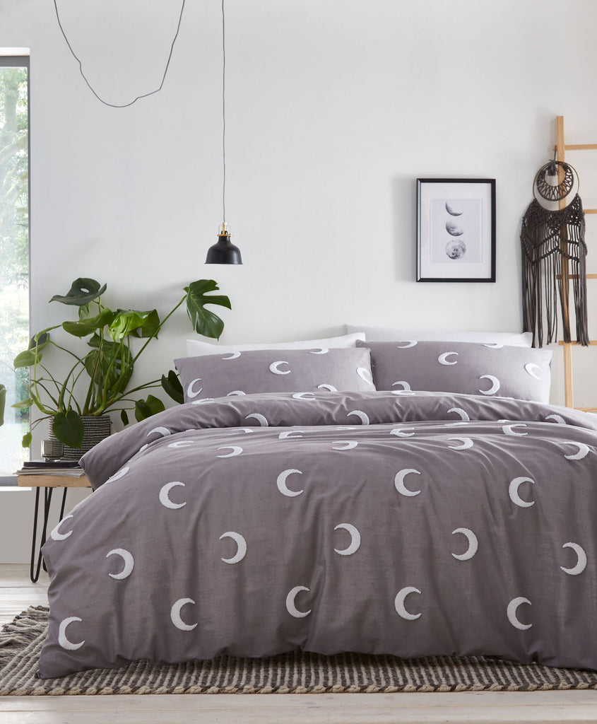 Portfolio Crescent Grey Duvet Set - MacCarthys