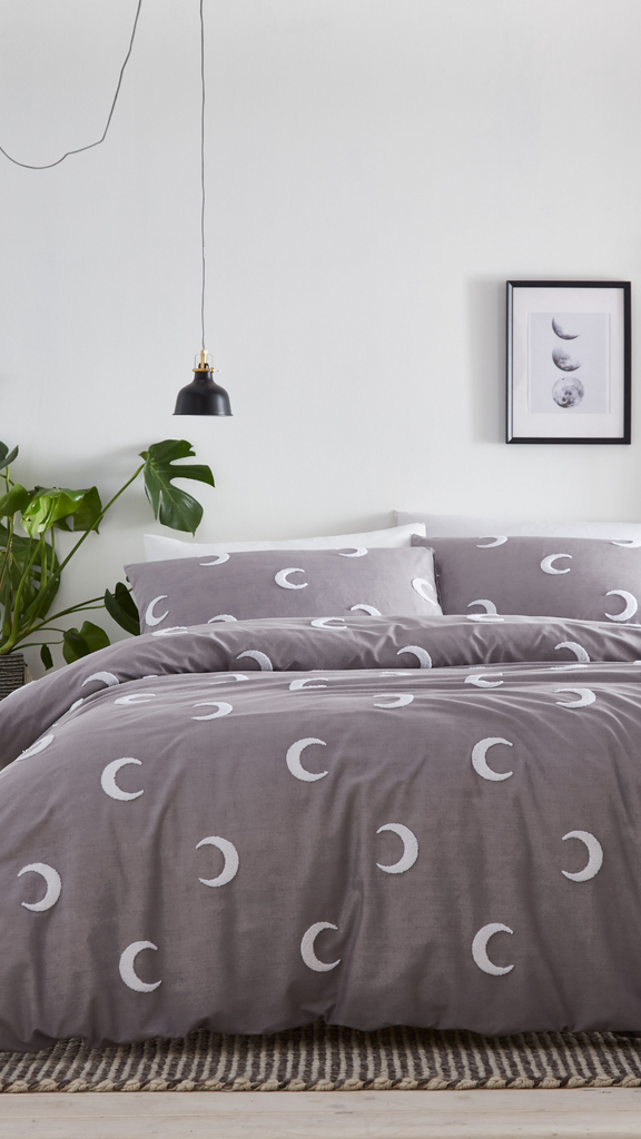 Portfolio Crescent Grey Duvet Set - MacCarthys