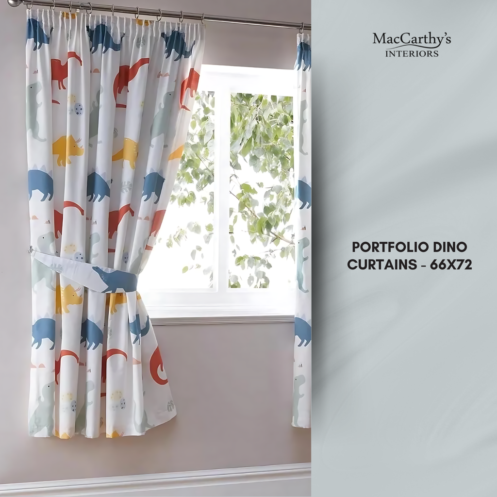 Portfolio Dino Curtains - 66x72 inches - MacCarthys