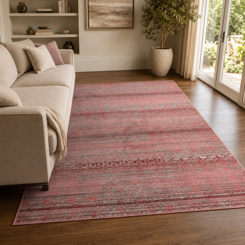 Urco Nova Owen Red Modern Bohemian Rug