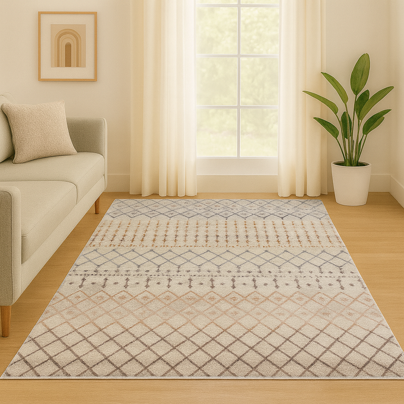 Beige/Brown Rug | Revive Tribeca | Minimal Style Rug