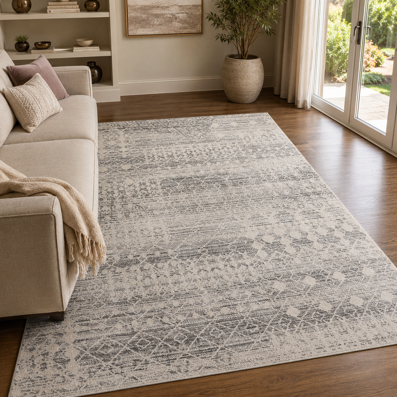 Urco Nova Owen Beige & Grey Modern Bohemian Rug