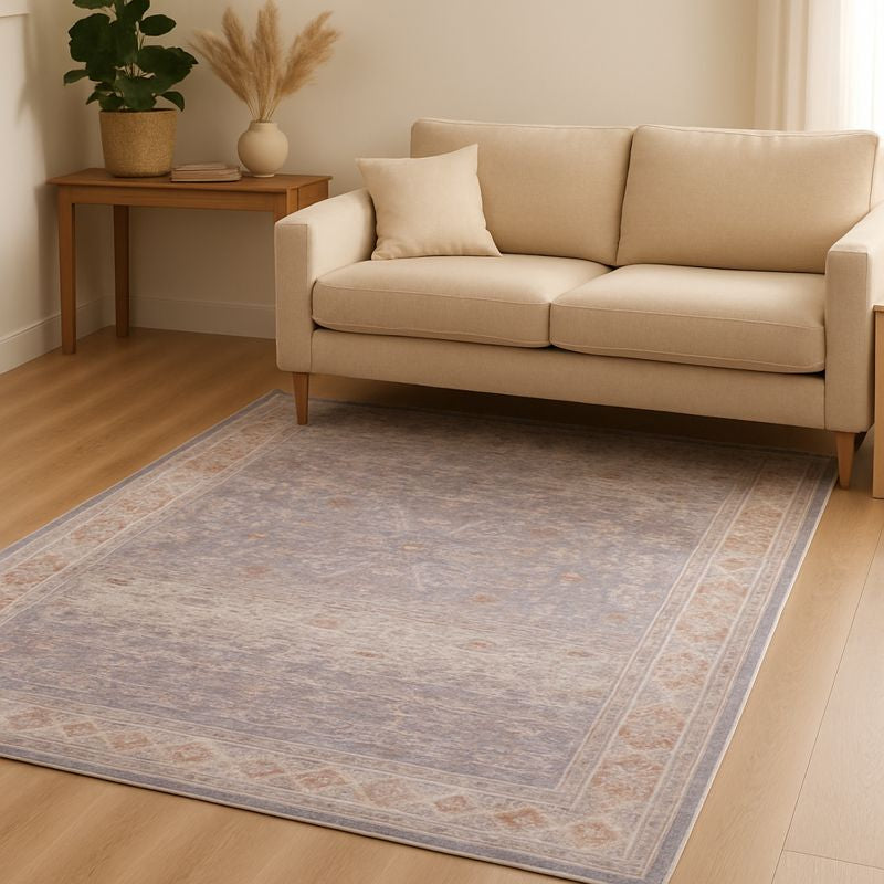 Kashmera Shira Blue & Brown Oriental Bohemian Rug