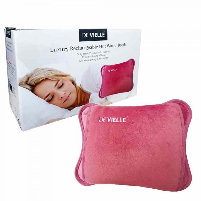 Rose Pink De Vielle Rechargeable Hot Water Bottle - MacCarthys